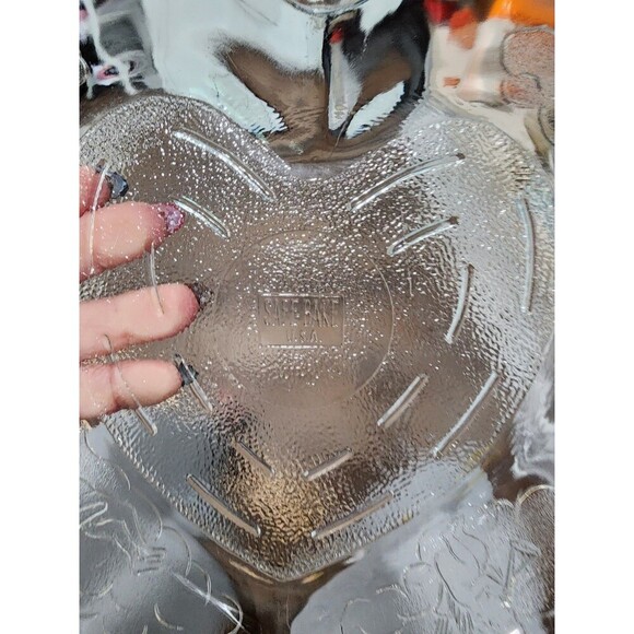 Vintage Safe Bake Heart Shape Glass PIE Dish Cupid Arrow Valentines Made In USA - Picture 5 of 7